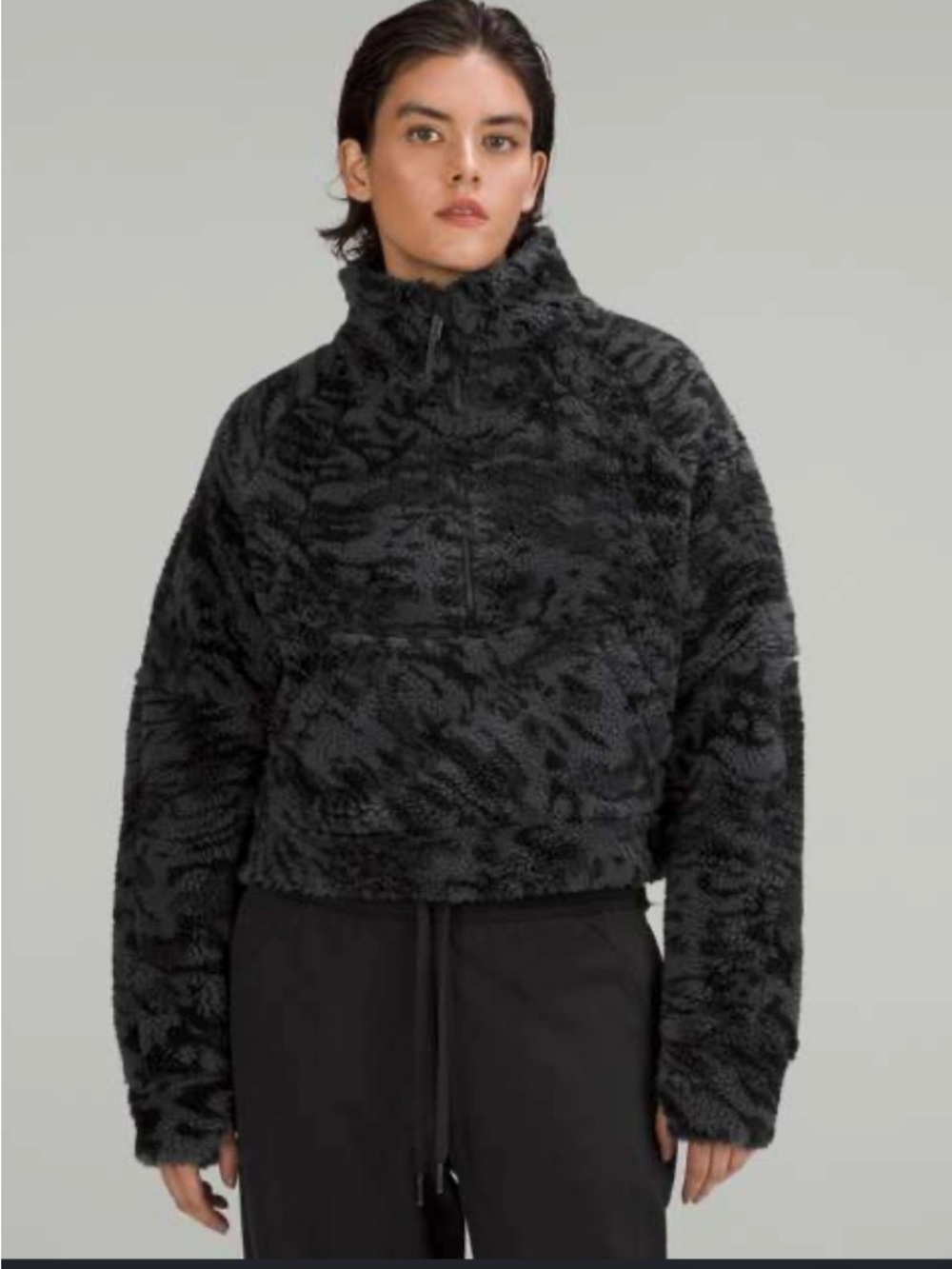 lululemon scuba oversized fleeced funnel neck
